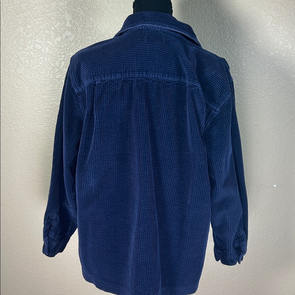 L.L. Bean Dark Blue Corduroy Shirt - Picture 4 of 4